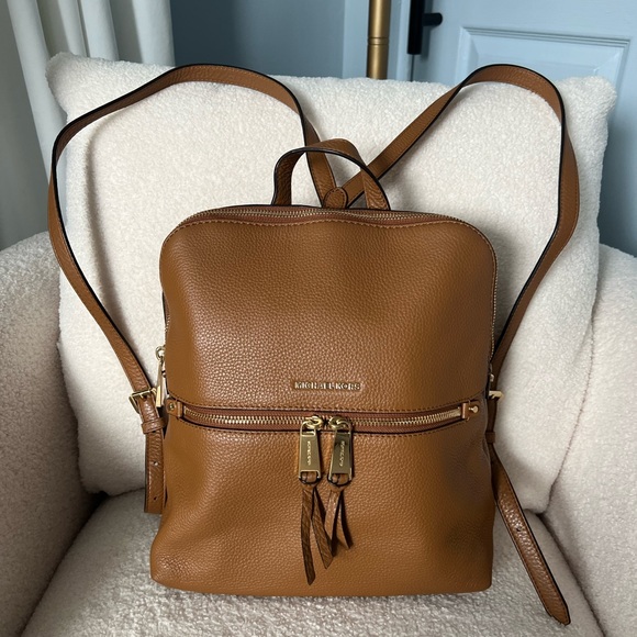 Michael Kors Bags Brown Michael Kors Leather Backpack Purse Poshmark